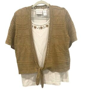 Alfred Dunner 2 piece top Size-Medium